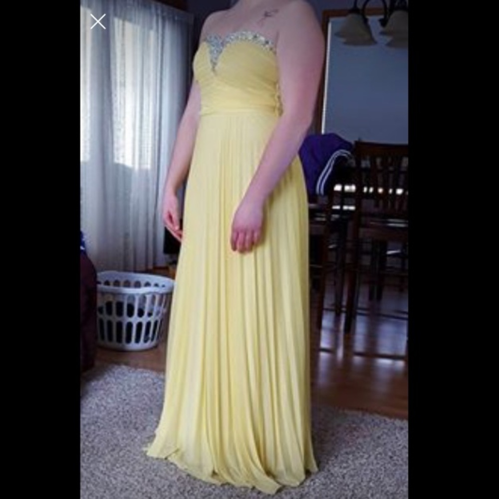 Yellow PromGirl prom dress!